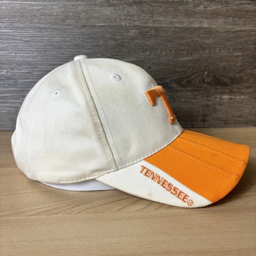 Tennessee Volunteers Hat Cap Strap Back Orange White NCAA Football Starter Mens